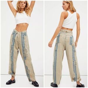Magnolia Pearl European Linen Miner Pants OS